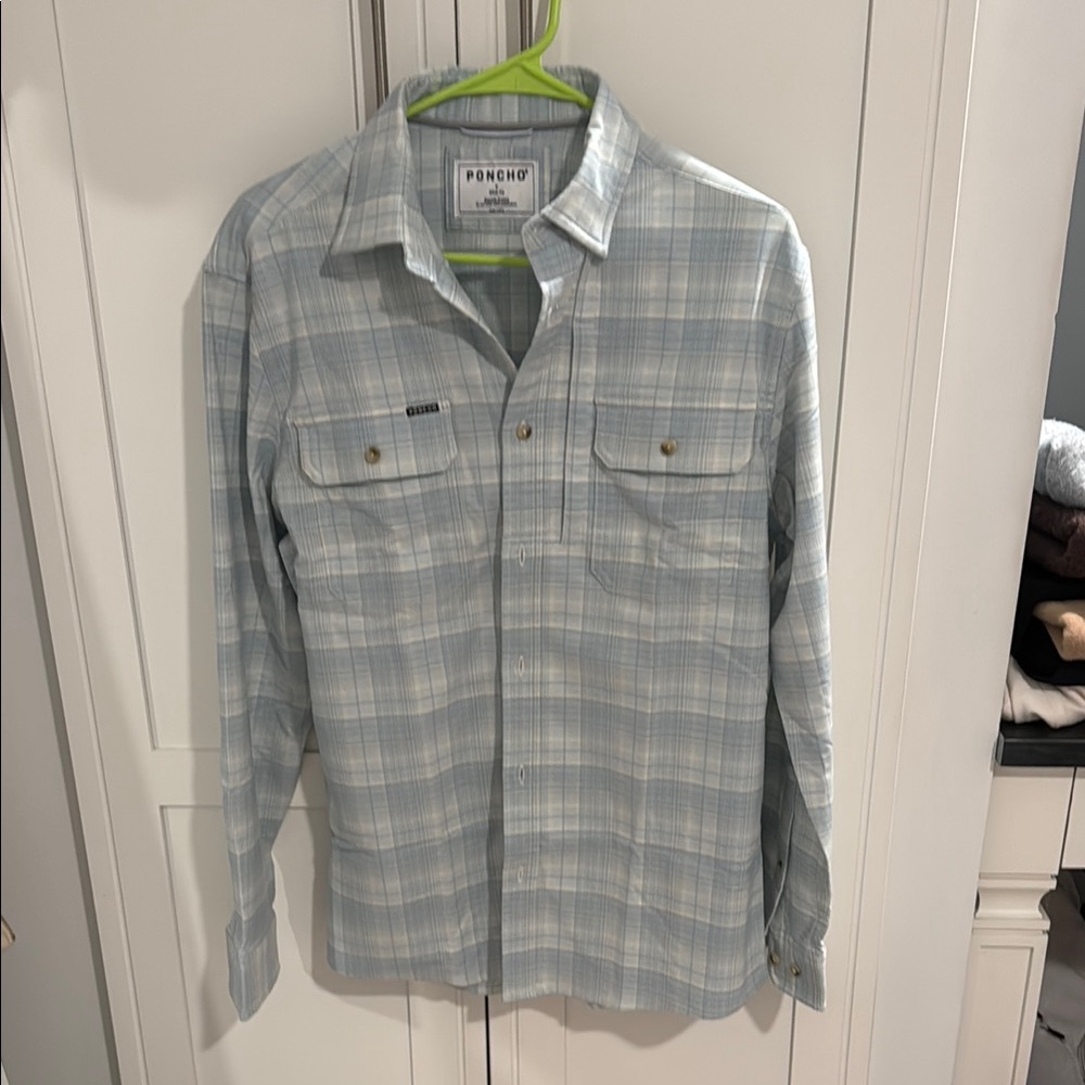 Poncho Blue Plaid Button-Up Shirt